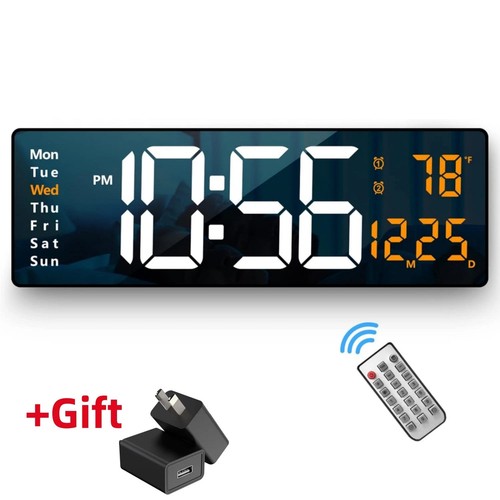 Led wall clock with large - 16",